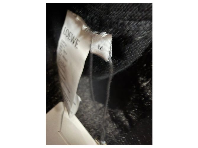 Loewe Wollstrickjacke mit Signature-Logo Silber - Ansicht 6