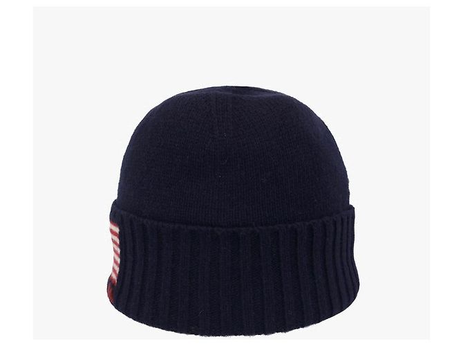 Ralph Lauren Flag Strickmütze Schwarz - Ansicht 6