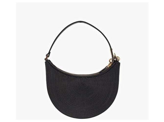 Valentino Borsa a tracolla hobo mini con logo Gancini Nero - vista 7