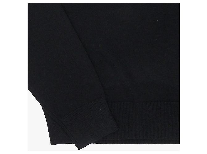 Acne Knit Face Logo Patch Knit Black - view 8