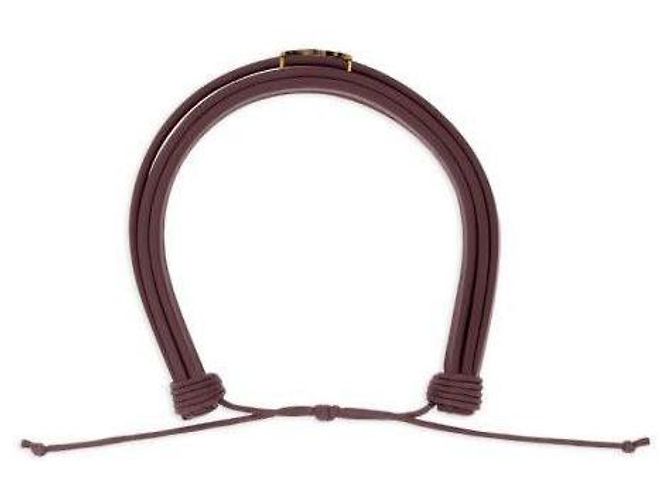 Saint Laurent Bracciale a più fili in pelle CASSANDRE - vista 5