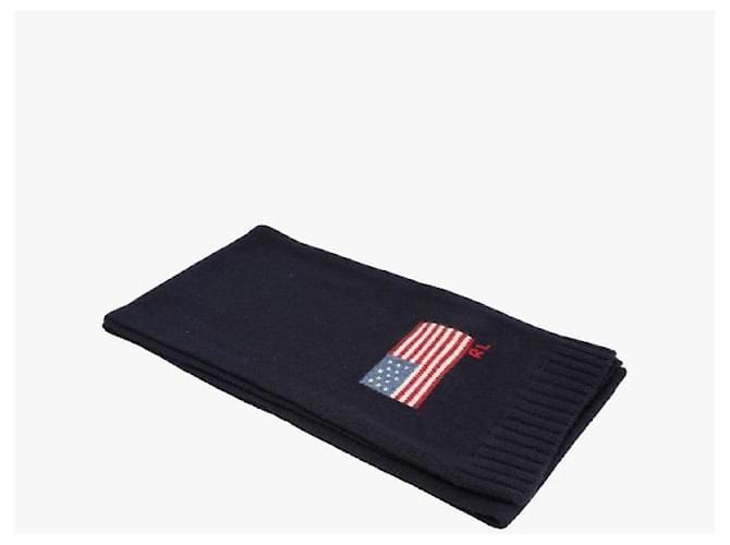 Ralph Lauren Flag Strickschal Schwarz - Ansicht 5