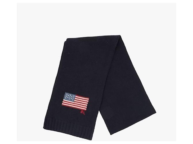 Ralph Lauren Flag Strickschal Schwarz - Ansicht 6