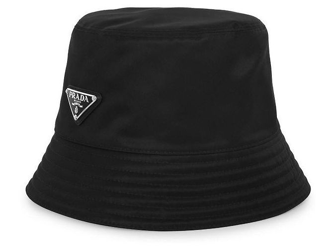 Prada Nylon-Bucket-Hat mit Dreieckslogo für Damen - Ansicht 6