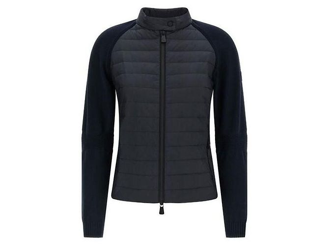 Moncler Layered Knit Zip-Up Jacke Navy Blau - Ansicht 2
