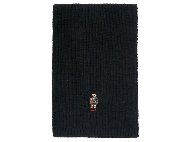 Ralph Lauren Sciarpa in maglia Holiday Bear Nero - vista 3