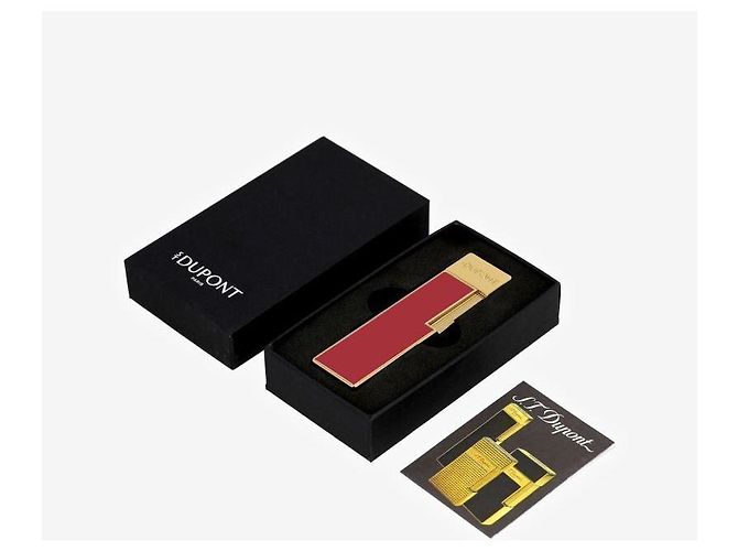 St Dupont Accendino Twigi Burgundy Gold Rosso - vista 9