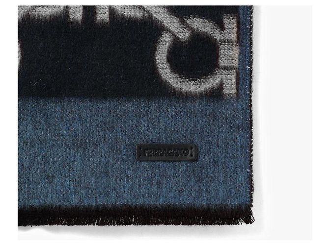 Salvatore Ferragamo Sciarpa in lana e cashmere con motivo jacquard per uomo Multicolore - vista 8