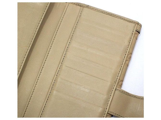 Gucci Portafoglio lungo beige con borchie logo GG Marrone - vista 8