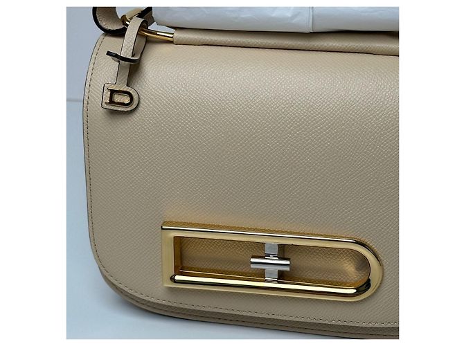 Delvaux Borsa a Spalla Ringo Beige Marrone - vista 13