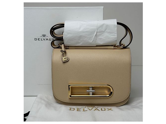 Delvaux Borsa a Spalla Ringo Beige Marrone - vista 2