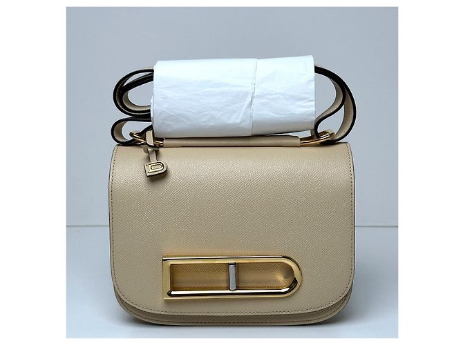 Delvaux Borsa a Spalla Ringo Beige Marrone - vista 3