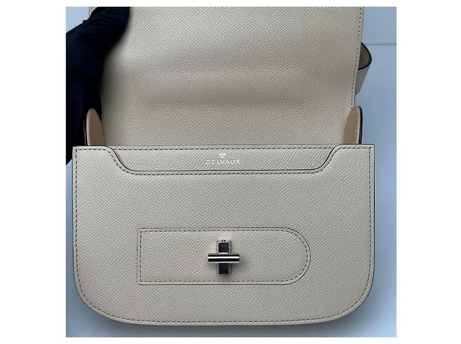 Delvaux Borsa a Spalla Ringo Beige Marrone - vista 6