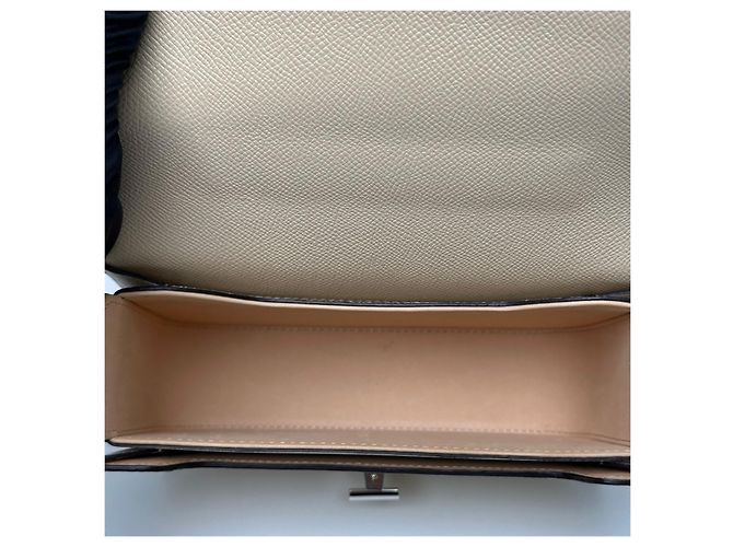 Delvaux Borsa a Spalla Ringo Beige Marrone - vista 8