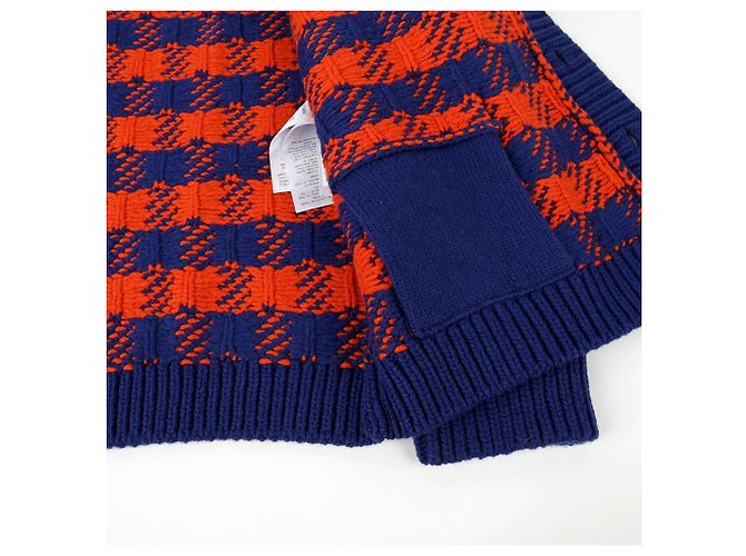 Gucci Karo-Strickjacke aus Wolle Größe Mehrfarben - Ansicht 5