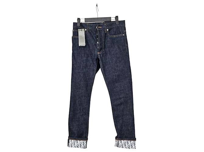 Dior Denim de algodón azul Oblique Slim Fit - vista 2