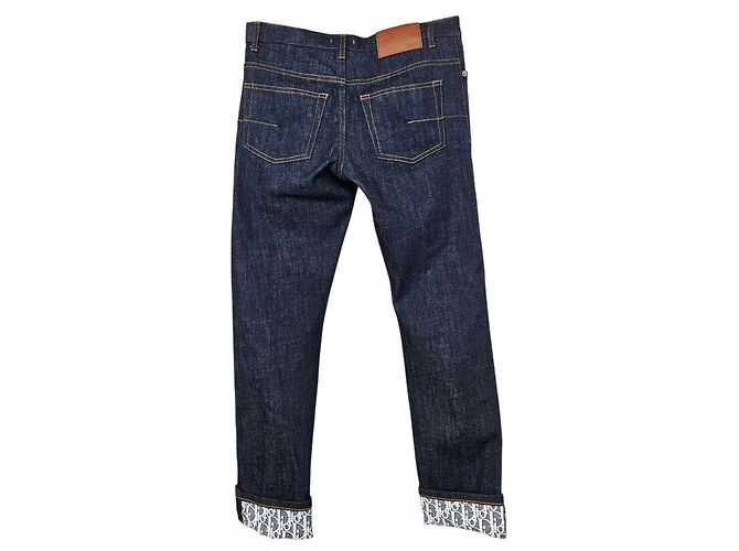 Dior Denim de algodón azul Oblique Slim Fit - vista 3