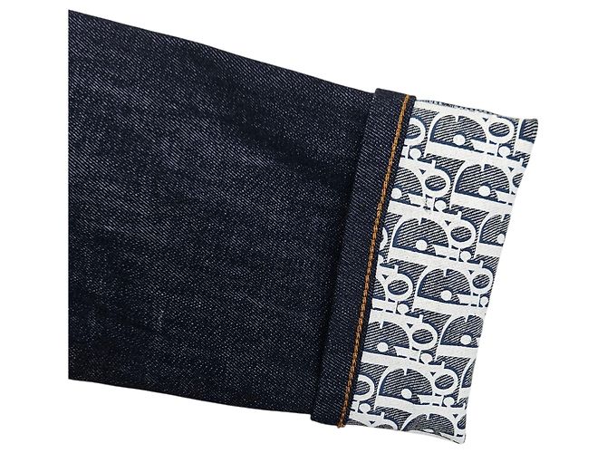 Dior Denim de algodón azul Oblique Slim Fit - vista 4