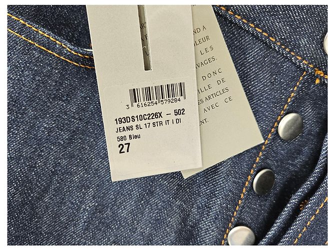 Dior Denim de algodón azul Oblique Slim Fit - vista 5