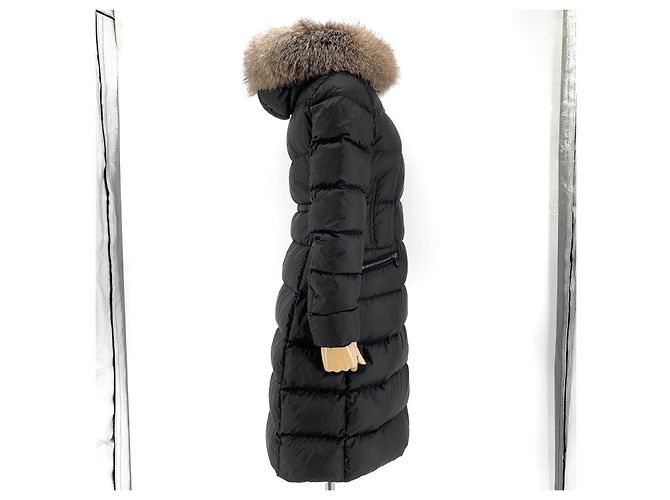 Moncler Boeidic Langdunenjacke mit Fuchsfell Schwarz - Ansicht 5