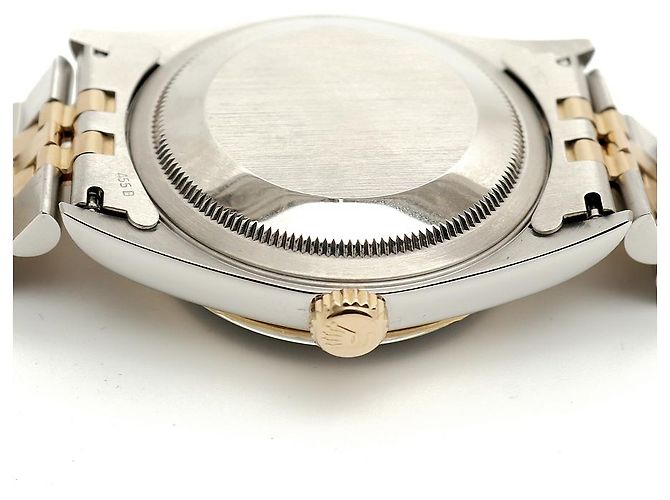 Rolex Datejust raro con quadrante blu originale e cinturino Bindex, orologio combo da uomo - vista 14
