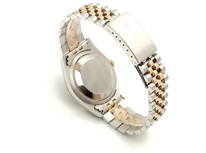 Rolex Datejust raro con quadrante blu originale e cinturino Bindex, orologio combo da uomo - vista 18