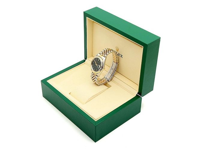 Rolex Datejust raro con quadrante blu originale e cinturino Bindex, orologio combo da uomo - vista 27