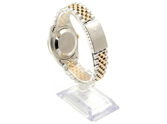 Rolex Datejust raro con quadrante blu originale e cinturino Bindex, orologio combo da uomo - vista 7