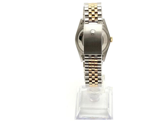 Rolex Datejust raro con quadrante blu originale e cinturino Bindex, orologio combo da uomo - vista 8