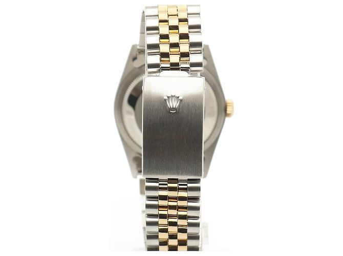 Rolex Datejust raro con quadrante blu originale e cinturino Bindex, orologio combo da uomo - vista 9