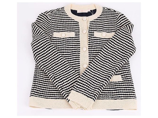 Tory Burch Kendra Crochet Cardigan XS Weiß - Ansicht 6