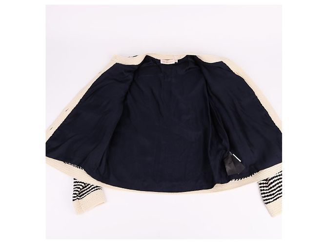 Tory Burch Kendra Crochet Cardigan XS Weiß - Ansicht 9