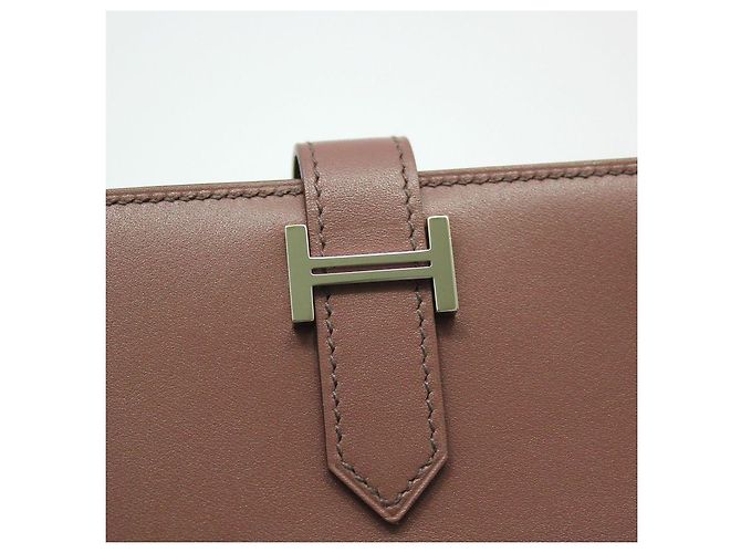 Hermès Cartera larga Swift Vian Silver sin usar Roja - vista 5