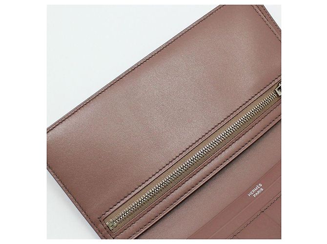 Hermès Cartera larga Swift Vian Silver sin usar Roja - vista 8