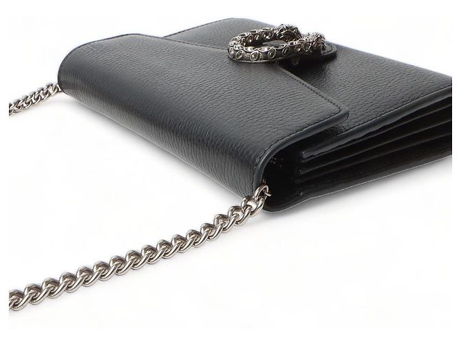 Gucci Mini borsa a tracolla Dionysus con catena Nero - vista 4