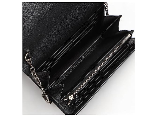 Gucci Mini borsa a tracolla Dionysus con catena Nero - vista 7
