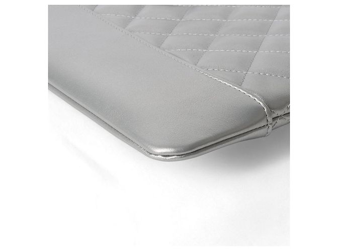 Chanel Clutch Gabrielle New Argento - vista 5