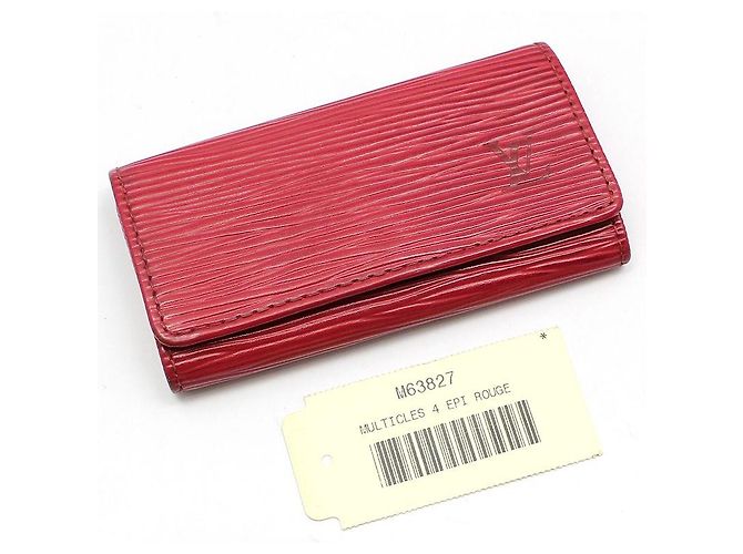 Louis Vuitton Red Ep leather Multi-Clip Key Holder Key Wallet - view 2
