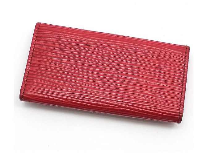 Louis Vuitton Red Ep leather Multi-Clip Key Holder Key Wallet - view 3