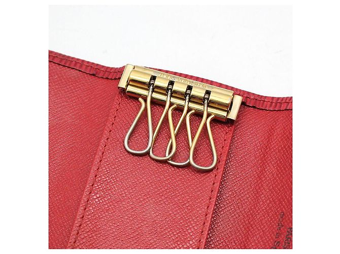 Louis Vuitton Red Ep leather Multi-Clip Key Holder Key Wallet - view 7
