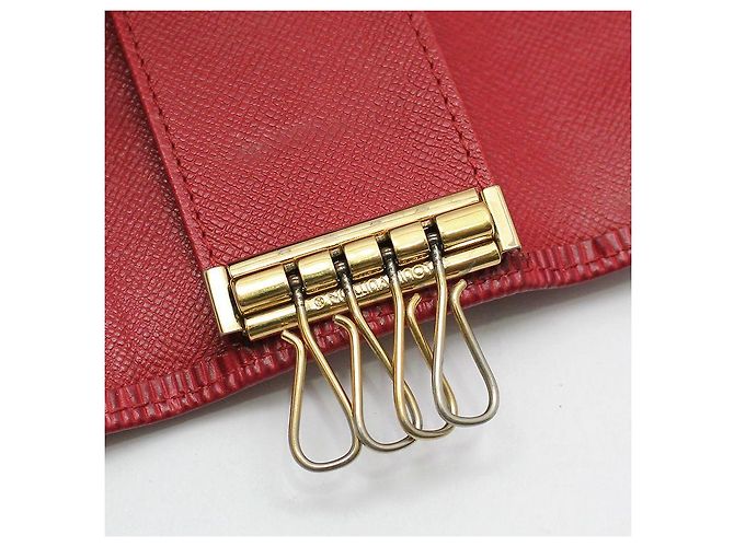 Louis Vuitton Red Ep leather Multi-Clip Key Holder Key Wallet - view 8