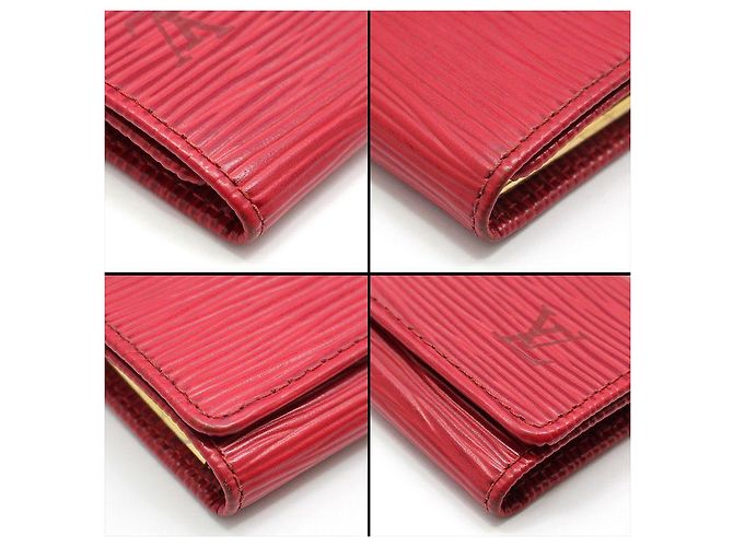 Louis Vuitton Red Ep leather Multi-Clip Key Holder Key Wallet - view 9