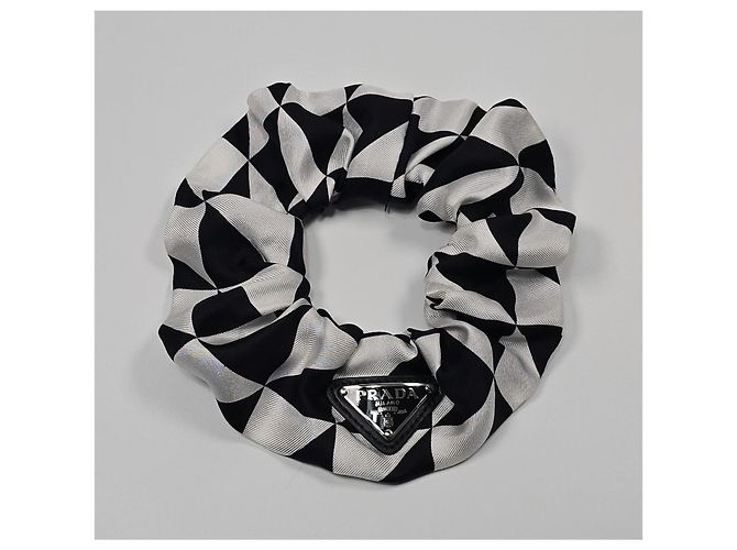 Prada Re-Nylon Scrunchie Silvery - view 2