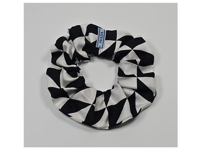 Prada Re-Nylon Scrunchie Silvery - view 3