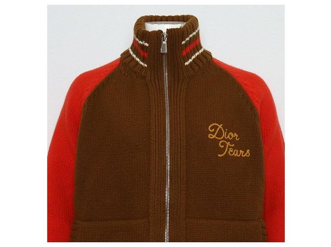 Dior Giacca blouson in jersey di lana e cashmere con balze per uomo Multicolore - vista 2