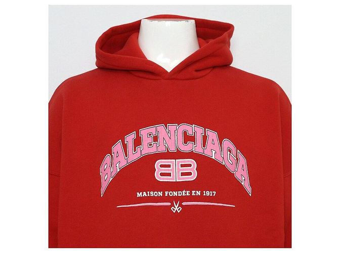 Balenciaga Sudadera de forro polar Red Artwork para hombre T-Shirt - vista 2