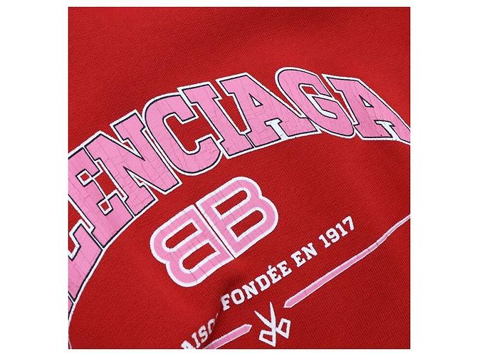 Balenciaga Sudadera de forro polar Red Artwork para hombre T-Shirt - vista 6