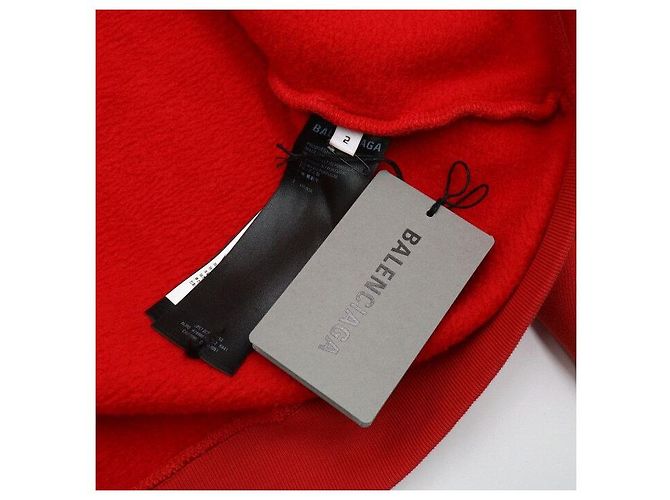 Balenciaga Sudadera de forro polar Red Artwork para hombre T-Shirt - vista 8