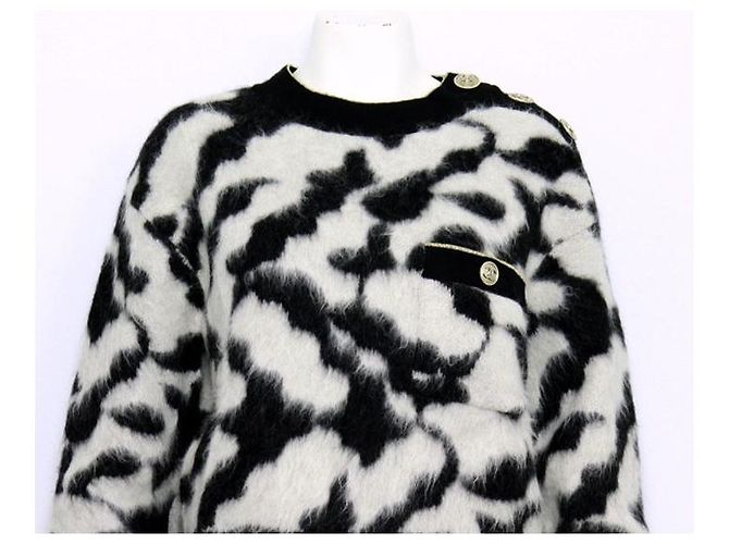 Chanel Pulóver de punto de alpaca para mujer Blanco - vista 2