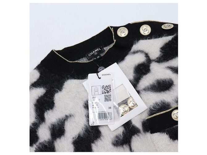 Chanel Pulóver de punto de alpaca para mujer Blanco - vista 5